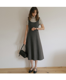 Tailored a-Line dress [TIFA06OP01]_Charcoal