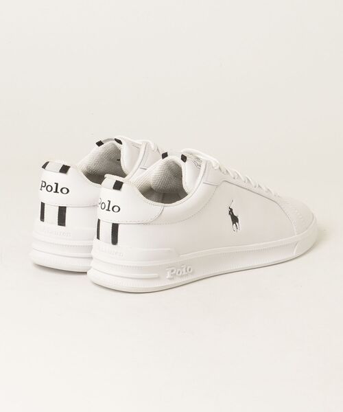 POLO RALPH LAUREN(ポロ ラルフ ローレン)の「ポロ ラルフ ローレン HERITAGE COURT II ヘリテージコート Ⅱ スニーカー(スニーカー・レディース・ホワイト×ブラック・50/60/70/40)」の6枚目の写真