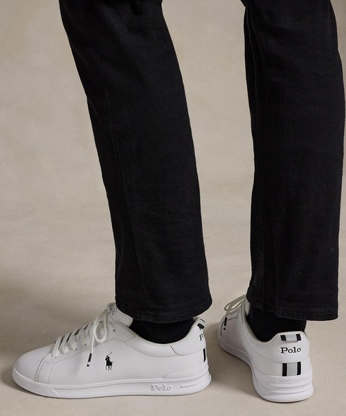 POLO RALPH LAUREN(ポロ ラルフ ローレン)の「ポロ ラルフ ローレン HERITAGE COURT II ヘリテージコート Ⅱ スニーカー(スニーカー・レディース・ホワイト×ブラック・50/60/70/40)」の8枚目の写真