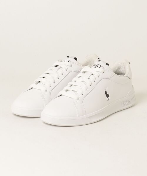 POLO RALPH LAUREN(ポロ ラルフ ローレン)の「ポロ ラルフ ローレン HERITAGE COURT II ヘリテージコート Ⅱ スニーカー(スニーカー・レディース・ホワイト×ブラック・50/60/70/40)」の5枚目の写真