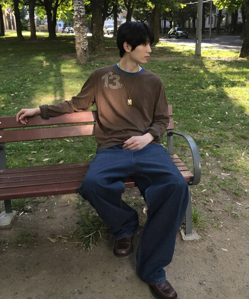 MAINBOOTH(メインブース)の「THIRTEEN Tシャツ(ブラウン)(Tシャツ/カットソー・レディース・その他・+1.0/2/3)」の2枚目の写真