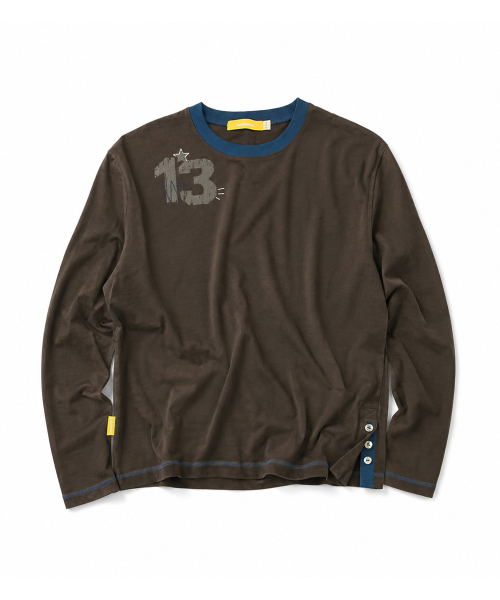 MAINBOOTH(メインブース)の「THIRTEEN Tシャツ(ブラウン)(Tシャツ/カットソー・レディース・その他・+1.0/2/3)」の5枚目の写真