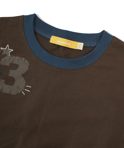 MAINBOOTH(メインブース)の「THIRTEEN Tシャツ(ブラウン)(Tシャツ/カットソー・レディース・その他・+1.0/2/3)」の7枚目の写真