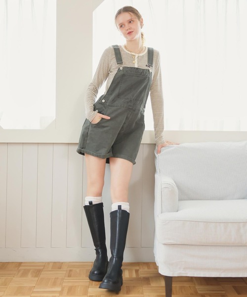 anap mimpi(アナップミンピ)の「ボーダーヘンリーネックトップス(Tシャツ/カットソー・レディース・アイボリー/ピンク/ブラウン・F)」の20枚目の写真