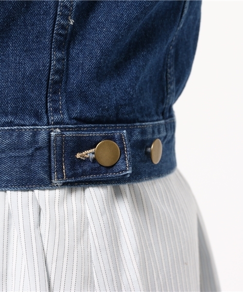 Chico(チコ)の「デニムGジャン(デニムジャケット・レディース・ネイビー/ブルー・FREE)」の5枚目の写真