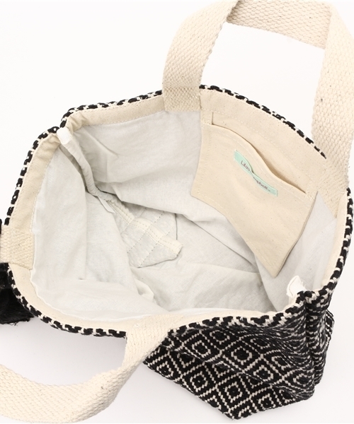 Lilas Campbell（リラキャンベル）の「＿Lilas Campbell　toto bag diamond（ハンドバッグ・レディース・アイボリー/ブラック/グリーン・FREE）」の7枚目の写真