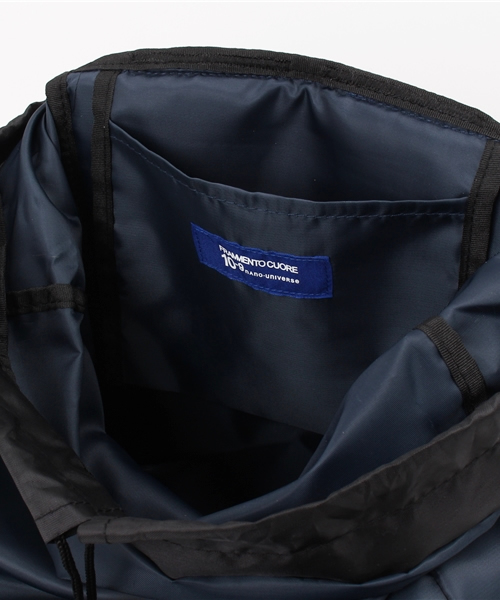 NANO universe（ナノユニバース）の「F/ナイロンリュック（バックパック/リュック・メンズ・ネイビー/キャメル/ブラック・FREE）」の9枚目の写真