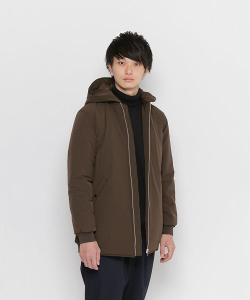 SENSE OF PLACE by URBAN RESEARCH（センスオブプレイスバイアーバンリサーチ）の「4WAYストレッチパテッドロングブルゾン（その他アウター・メンズ・ブラック/ダークブラウン・LARGE/MEDIUM）」の18枚目の写真