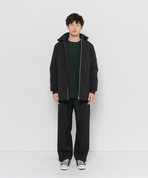 SENSE OF PLACE by URBAN RESEARCH（センスオブプレイスバイアーバンリサーチ）の「4WAYストレッチパテッドロングブルゾン（その他アウター・メンズ・ブラック/ダークブラウン・LARGE/MEDIUM）」の20枚目の写真