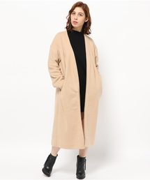 起毛ニットガウンコート