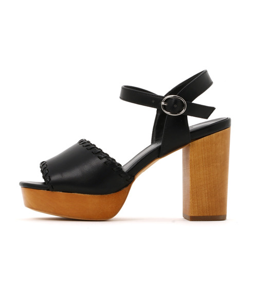 MOUSSY(マウジー)の「WOOD SANDALS(サンダル・レディース・ブラック/ブラウン/オフホワイト・SMALL/MEDIUM/LARGE)」の4枚目の写真