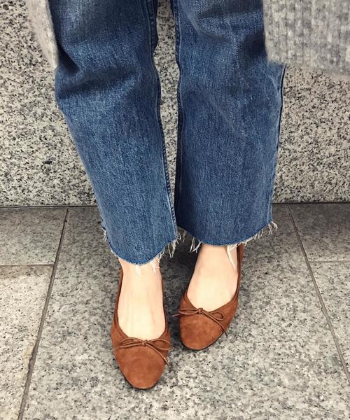 Boisson Chocolat（ボワソンショコラ）の「BFC ﾚｻﾞｰﾊﾞﾚｴFLT○（バレエシューズ・レディース・ブラック/ブラウン/オリーブ/ワインレッド・22cm/22.5cm/24.5cm/23cm/25cm/24cm/23.5cm）」の3枚目の写真