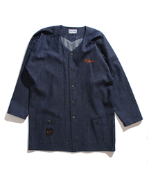 Rotar ローター ノーカラー デニムシャツ 鯉口 日本製 Denim L ROTAR ローター 日本製 ノーカラー 鯉口 長袖 デニム シャツ M