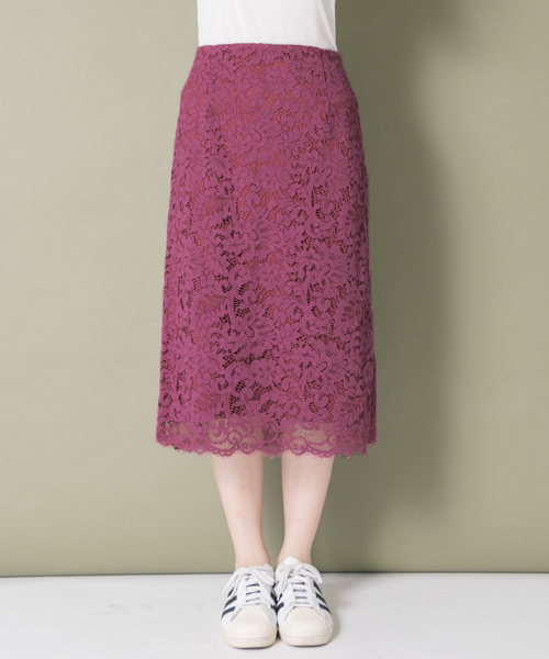 URBAN RESEARCH（アーバンリサーチ）の「カラーレースタイトスカート（スカート・レディース・パープル系その他/グリーン/ベージュ・38/36）」の19枚目の写真