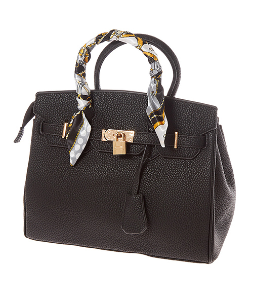 Edit Sheen（エディットシーン）の「スカーフ付きハンドバッグBig（ハンドバッグ・レディース・ブラック/グレー/ピンク/モカ・FREE）」の12枚目の写真