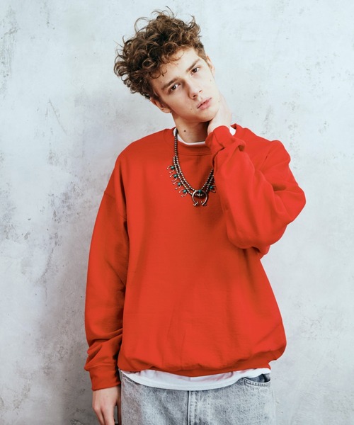 C.E.L.STORE（セルストア）の「【ZOZOTOWN限定】GILDAN/ギルダン 8OZ CREW SWEATクルースウェット(ユニセックス)（スウェット・メンズ・ブラック/ネイビー/グレー/ロイヤルブルー/レッド/ホワイト/ライトグリーン/オレンジ/オリーブ/ゴールド/ライトブルー/ライトピンク/サンドベージュ/パープル/ダークグリーン/レッド系その他/ライトパープル/ミント/ライトグレー/ダークブラウン/ワイン系1/チャコール・MEDIUM/LARGE/X-LARGE/XX-LARGE/SMALL）」の18枚目の写真