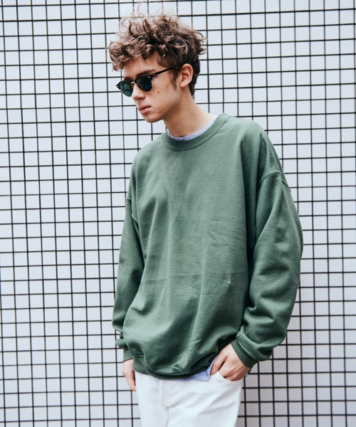 C.E.L.STORE(セルストア)の「【ZOZOTOWN限定】GILDAN/ギルダン 8OZ CREW SWEAT(スウェット)」|オリーブ