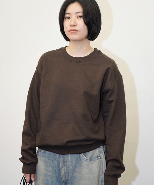 C.E.L.STORE（セルストア）の「【ZOZOTOWN限定】GILDAN/ギルダン 8OZ CREW SWEATクルースウェット(ユニセックス)（スウェット・メンズ・ブラック/ネイビー/グレー/ロイヤルブルー/レッド/ホワイト/ライトグリーン/オレンジ/オリーブ/ゴールド/ライトブルー/ライトピンク/サンドベージュ/パープル/ダークグリーン/レッド系その他/ライトパープル/ミント/ライトグレー/ダークブラウン/ワイン系1/チャコール・MEDIUM/LARGE/X-LARGE/XX-LARGE/SMALL）」の7枚目の写真
