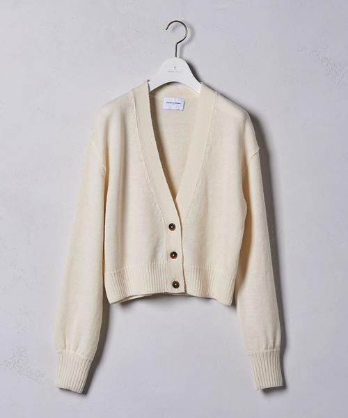 UNITED ARROWS トップス　UWSC Vネック ショートカーディガン UNITED ARROWS（ユナイテッドアローズ）の「UWSC Vネック ショート