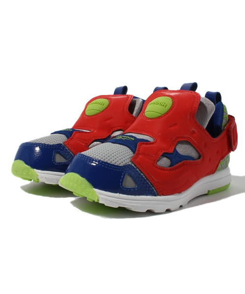 Reebok（リーボック）の「Reebok VERSA PUMP FURY バーサ ポンプ キッズ（スニーカー・キッズ・ブルー/イエロー/レッド・15cm/14cm）」の3枚目の写真