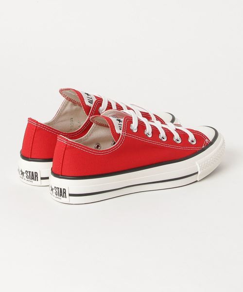 CONVERSE ALL STAR（コンバースオールスター）の「【CONVERSE/コンバース】CANVAS ALLSTAR J OX:オールスターローカット（スニーカー・レディース・レッド・23.5cm/24cm/24.5cm/23cm）」の2枚目の写真