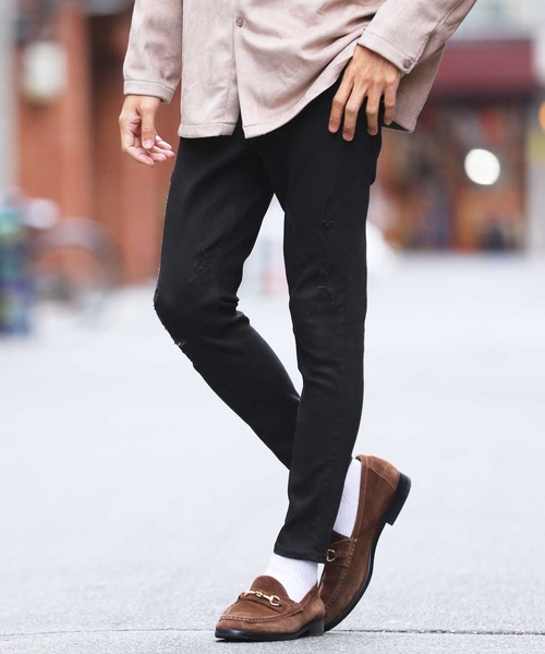 jiggys shop(ジギーズショップ)の「ストレッチスキニーパンツ デニム & ダメージデニム アンクルパンツ(デニムパンツ・メンズ・ブルー系その他6/ブラック系その他/グレー系その他/ブルー系その他/ブラック系その他2/グレー系その他2/ブルー系その他2/ブルー系その他3/ブルー系その他4/ブルー系その他5/ホワイト系その他/ホワイト系その他2/その他2/その他3/その他1/ブラック系その他3/グレー系その他3/ホワイト系その他3/その他9/ワンウォッシュ/その他4/その他5/その他6/その他7/その他8/ブラック系その他4/ブラック系その他5/ブラック系その他6・X-LARGE/LARGE/MEDIUM/SMALL)」の8枚目の写真