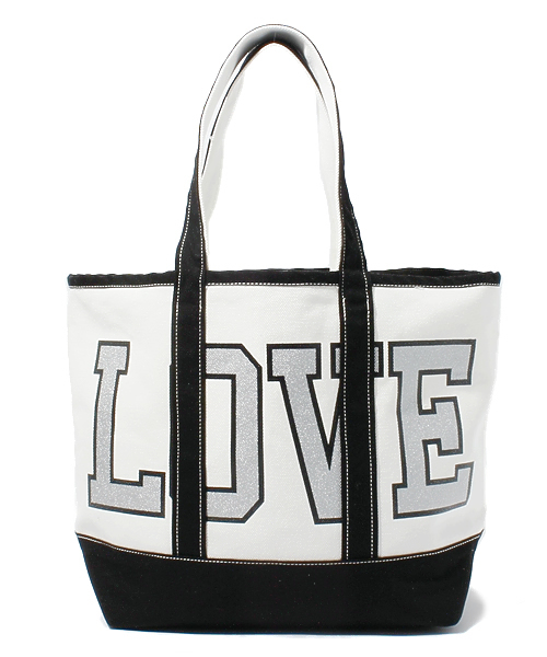 BEAUTY&YOUTH UNITED ARROWS（ビューティーアンドユースユナイテッドアローズ）の「BY×GINZA×AMERICANA LOVE  トートバッグ ◆（トートバッグ・レディース・ホワイト/ネイビー・フリー）」の2枚目の写真