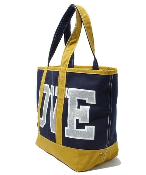 BEAUTY&YOUTH UNITED ARROWS（ビューティーアンドユースユナイテッドアローズ）の「BY×GINZA×AMERICANA LOVE  トートバッグ ◆（トートバッグ・レディース・ホワイト/ネイビー・フリー）」の3枚目の写真