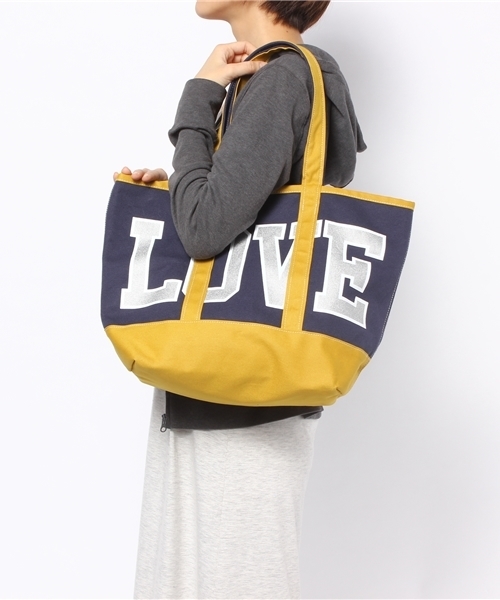 BEAUTY&YOUTH UNITED ARROWS（ビューティーアンドユースユナイテッドアローズ）の「BY×GINZA×AMERICANA LOVE  トートバッグ ◆（トートバッグ・レディース・ホワイト/ネイビー・フリー）」の8枚目の写真