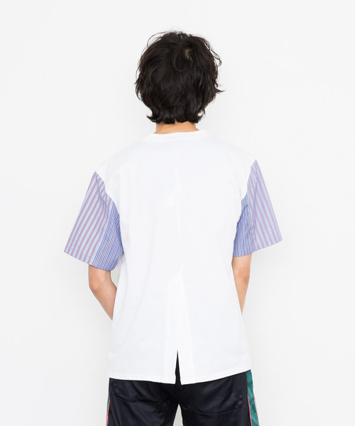 DISCOVERED(ディスカバード)の「【DISCOVERED】Striped shirt(Tシャツ/カットソー・メンズ・ブラック/ホワイト・1/2)」の7枚目の写真