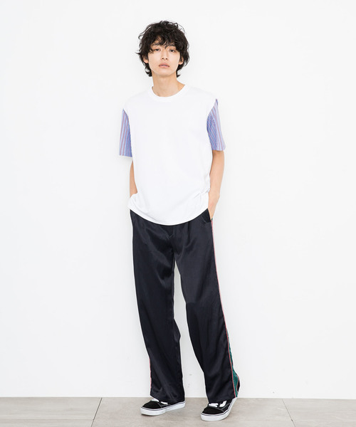 DISCOVERED(ディスカバード)の「【DISCOVERED】Striped shirt(Tシャツ/カットソー・メンズ・ブラック/ホワイト・1/2)」の10枚目の写真