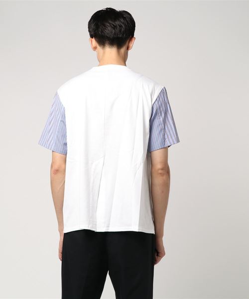 DISCOVERED(ディスカバード)の「【DISCOVERED】Striped shirt(Tシャツ/カットソー・メンズ・ブラック/ホワイト・1/2)」の3枚目の写真