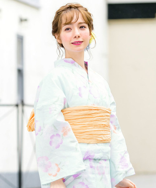 bonheur saisons（ボヌールセゾン）の「浴衣3点セット （浴衣＋帯＋下駄）「bonheur saisons/ボヌールセゾン」（浴衣・レディース・ブルー系その他/ホワイト系その他/ブラック系その他/グレー系その他2/グレー系その他3/ブルー系その他2/ブルー系その他3/ブルー系その他4/ネイビー/ブルー系その他7/ブルー系その他6/ブルー系その他5・FREE/フリー）」の8枚目の写真