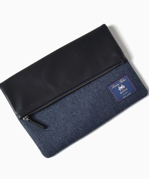 ネイビー テクスチャー クラッチバッグ trim_ofkss_itemf82a45d28f4011e