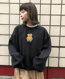 裏起毛クマさんスウェットプルオーバー