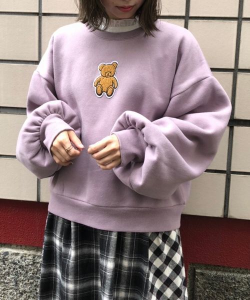セール】裏起毛クマさんスウェットプルオーバー（スウェット