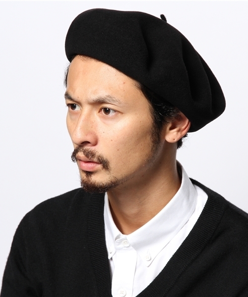 BEAMS（ビームス）の「LAULHERE / ベレー（ハンチング/ベレー帽・メンズ・ブラック/ネイビー・MEDIUM）」の3枚目の写真