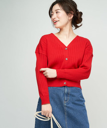 DISCOAT | リブカーディガン(カーディガン/ボレロ)