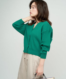 DISCOAT | リブカーディガン(カーディガン/ボレロ)