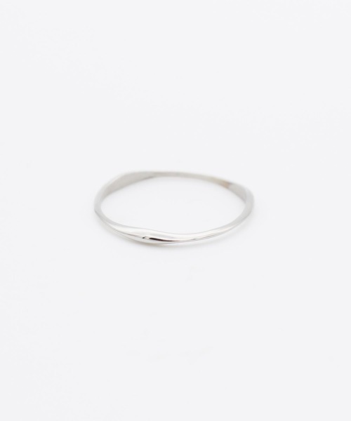 Vaya Con Dios（ヴァヤコンディオス）の「【VayaConDios/ヴァヤコンディオス】ステンレス製 シンプル スリムカーブリング（リング・メンズ・ブラック/ゴールド/ピンクゴールド/シルバー・#21/#17/#19/#9/#11/#13）」の5枚目の写真