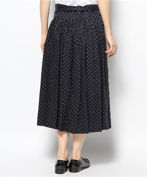 BEAMS BOY（ビームスボーイ）の「○BEAMS BOY / ドット ブルガリアン スカート（スカート・レディース・グリーン系その他/ネイビー・ONE SIZE）」の7枚目の写真