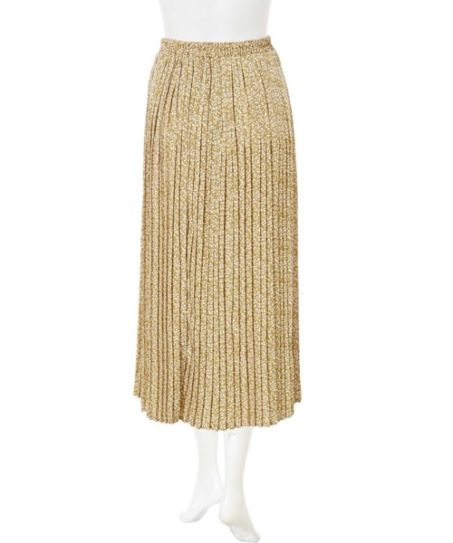 fifth(フィフス)の「プリーツリーフ柄ロングスカート(スカート・レディース・ホワイト/ブラック/イエロー・MEDIUM)」の9枚目の写真