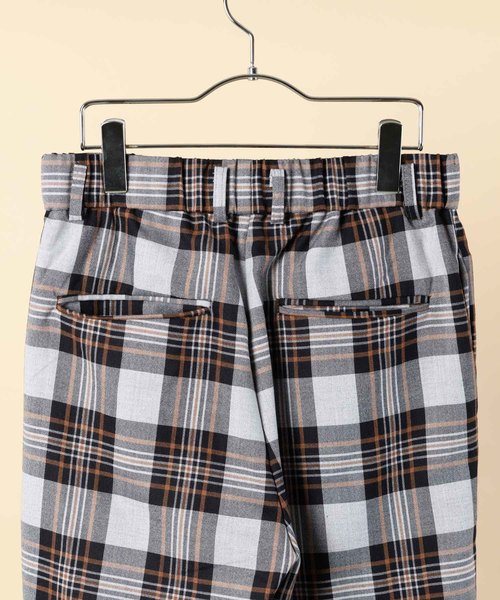 YARD PLUS(ヤードプリュス)の「YARD PLUS 2タックイージーチェックパンツ(その他パンツ・メンズ・ブラウン/ブルー・MEDIUM/LARGE)」の13枚目の写真