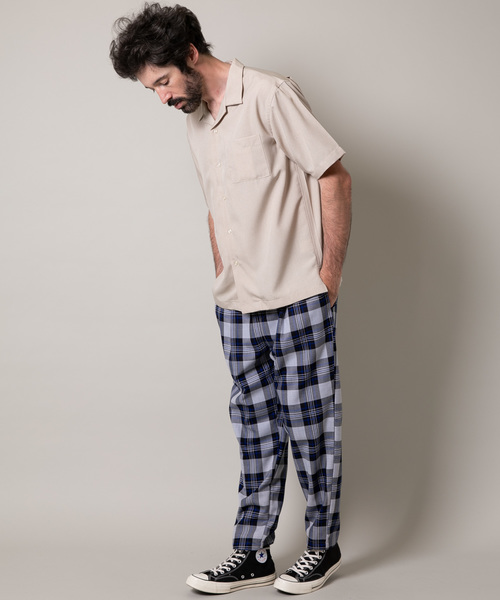 YARD PLUS(ヤードプリュス)の「YARD PLUS 2タックイージーチェックパンツ(その他パンツ・メンズ・ブラウン/ブルー・MEDIUM/LARGE)」の22枚目の写真