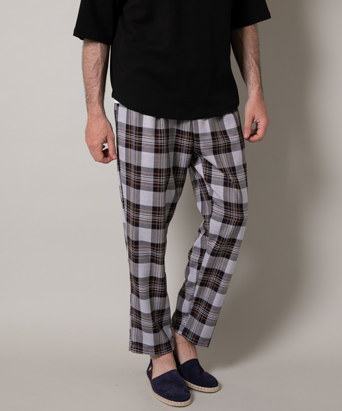 YARD PLUS(ヤードプリュス)の「YARD PLUS 2タックイージーチェックパンツ(その他パンツ・メンズ・ブラウン/ブルー・MEDIUM/LARGE)」の20枚目の写真