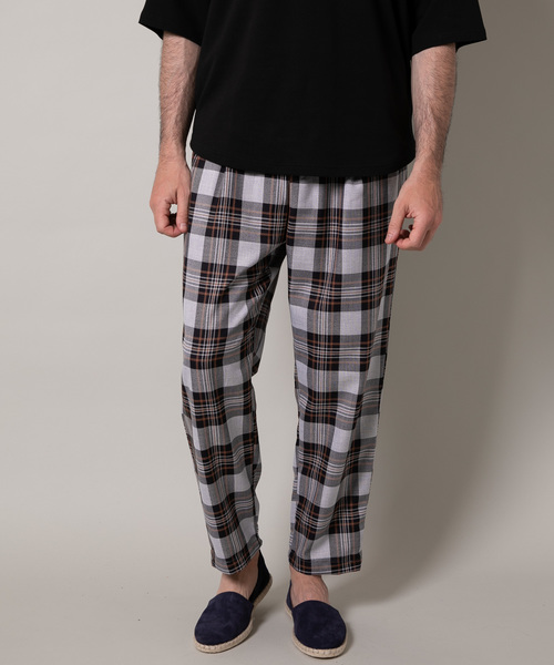 YARD PLUS(ヤードプリュス)の「YARD PLUS 2タックイージーチェックパンツ(その他パンツ・メンズ・ブラウン/ブルー・MEDIUM/LARGE)」の19枚目の写真