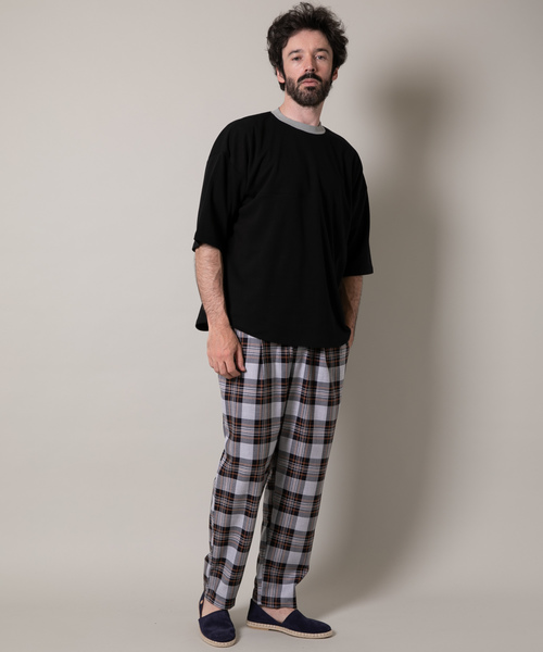 YARD PLUS(ヤードプリュス)の「YARD PLUS 2タックイージーチェックパンツ(その他パンツ・メンズ・ブラウン/ブルー・MEDIUM/LARGE)」の18枚目の写真