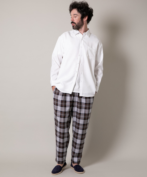 YARD PLUS(ヤードプリュス)の「YARD PLUS 2タックイージーチェックパンツ(その他パンツ・メンズ・ブラウン/ブルー・MEDIUM/LARGE)」の16枚目の写真