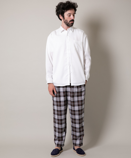 YARD PLUS(ヤードプリュス)の「YARD PLUS 2タックイージーチェックパンツ(その他パンツ・メンズ・ブラウン/ブルー・MEDIUM/LARGE)」の15枚目の写真