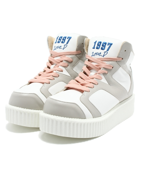 L.D.S.（エルディーエス）の「1997スニーカー（スニーカー・レディース・ホワイト系/ブラック系/ピンク系・LARGE/MEDIUM）」の3枚目の写真